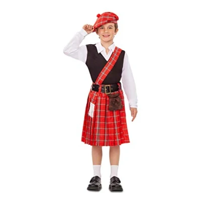 Image of MY OTHER ME FUN COMPANY, SL Plaid Scottish Costume for a boy