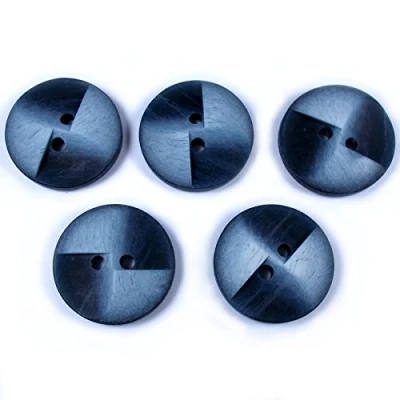 Image of Windmill 2 Hole Round Buttons 20mm Wide Pack of 5 (Blue)