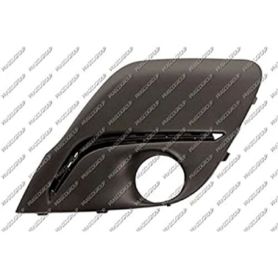 Image of 1607987780 Bumper Grill PRASCO PG2042124 with hole(s) for fog lights Left vehicles without daytime running light (LED) PEUGEOT: 107 Hatchback