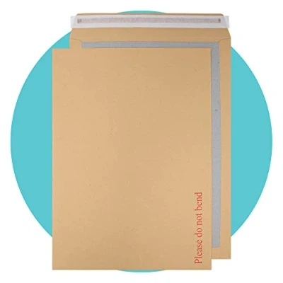 Image of Triplast 50 x A3 C3 Manilla Hard Board Back Envelopes (457x324mm) Cardboard Backed with Peel &amp; Seal Strip Rigid Do Not Bend for Mailing Posting Shipping Storing Documents