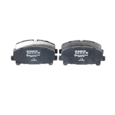 Image of 45022TL0G50, 45022TL0G51 Brake pad set BOSCH 0 986 494 382 Low Metallic with acoustic wear warning anti squeak plate HONDA: ACCORD 8