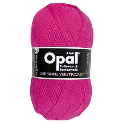 Image of Frida&#039;s Wollhaus Opal 100 g Plain 4 Ply Sock Yarn Stockings Knitting Felt Free Wool 35 Colours (5194 Pink)