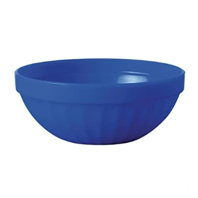 Image of Olympia Kristallon Polycarbonate Bowl Blue 190ml 6.7oz 102mm 4&quot; (Box 12)