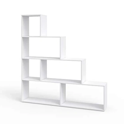 Image of Vicco Staircase shelf, White, 163 x 155 cm