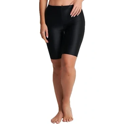 Image of undercover lingerie Ladies Shiny Lycra Cycling Shorts Black S/M