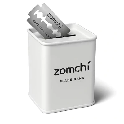 Image of Zomchi Razor Blade Bank for Safety Storagement, Used Double Edge Disposal Case