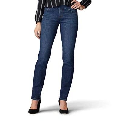 Image of Lee Women&#039;s Sculpting Fit Slim Leg Pull On Jean, Landslide, 22 Short