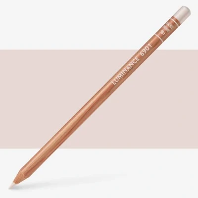 Image of Caran d&#039;Ache Luminance 6901.581 Colour Pencil Artist Colouring Pencils, Pack of 3, Colour: 581 Pink White