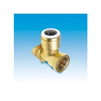 Image of John Guest Speedfit Brass Back Plate Elbow 15mm X 1/2 15Wb2