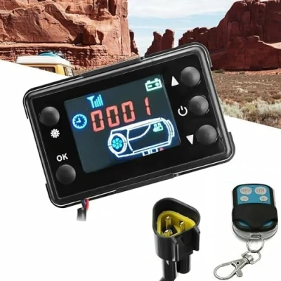 Image of Car Air Diesel Heater Parking Lcd Remote Control Switch off Controller, with 4 Buttons