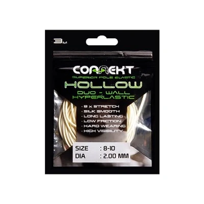 Image of Connekt Hollow Duo Wall Hyperlastic Latex Pole Elastic Perfect For Silvers, Winter F1 Carp, Stock Small Paste Fishing &amp; Light Margin, Big Carp and Monster (White)