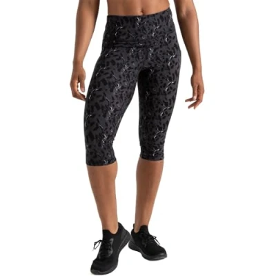 Image of Dare 2b Women&#039;s Revived Leggings with Q Wic Technology, Quick Dry Squat Proof Fabric, Perfect Fitness Tights for Ladies Black