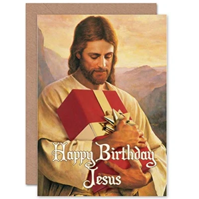 Image of Wee Blue Coo Christmas Xmas Merry Happy Birthday Jesus Funny Gift Sealed Greeting Card Plus Envelope Blank inside