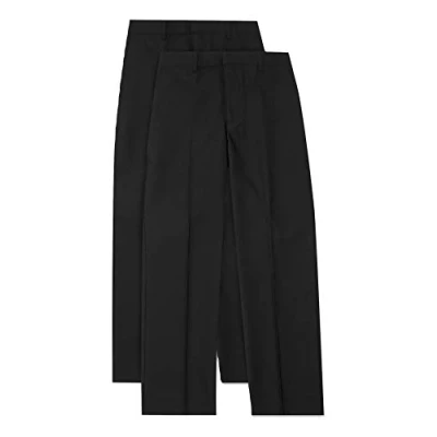 Image of 5/6 2pk Boys School Trousers (5.6 Years, Black)