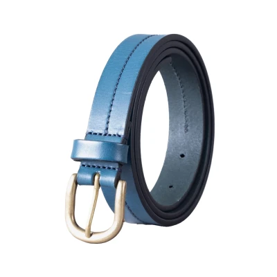 Image of Lakeland Leather Kendal Belt, Women&#039;s, Size: XL, Legion blue