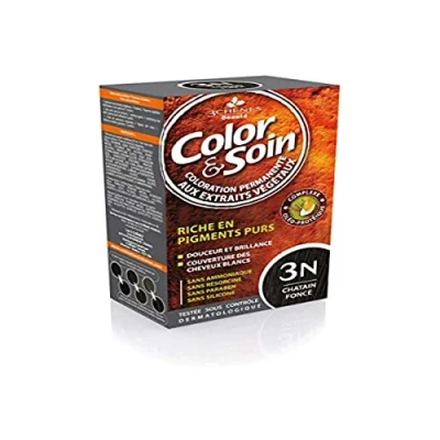 Image of Les 3 Chênes Color &amp; Soin Permanent Care Dark Chestnut: 3N