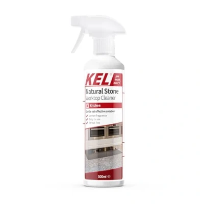 Image of KEL Natural Stone Worktop Cleaner Spray, Granite &amp; Marble Cleaner, Gentle Kitchen Cleaning Degreaser 500ml