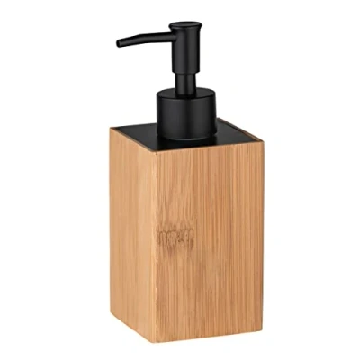 Image of WENKO Padua Liquid Soap Dispenser Capacity 0.21 L, Brown, 8 x 18 7 cm