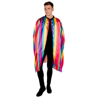 Image of Fun Shack Rainbow Cape, Costume Adult, Fancy Dress, Pride Cape One Size