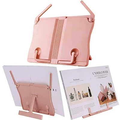 Image of Folding Desktop Music Stand Adjustable Book ABS Sheet Holder Reading Bookshelf for Guitar Piano Violin