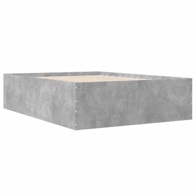 Image of vidaXL Bed Frame without Mattress Concrete Grey 120x200 cm