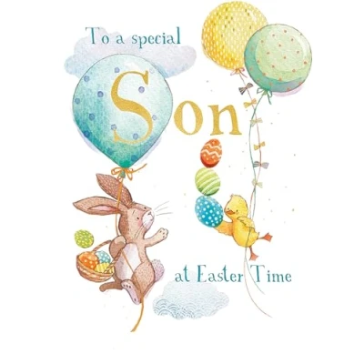Image of to A Special Son Hoppy Together Cute Easter Greeting Card EGHA0204