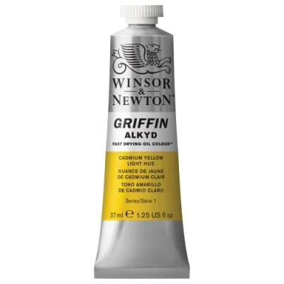 Image of Winsor &amp; Newton Griffin 37ml Alkyd Fast Drying Oil Colour Tube Cadmium Yellow Light Hue, (Pack of 1), 1914119