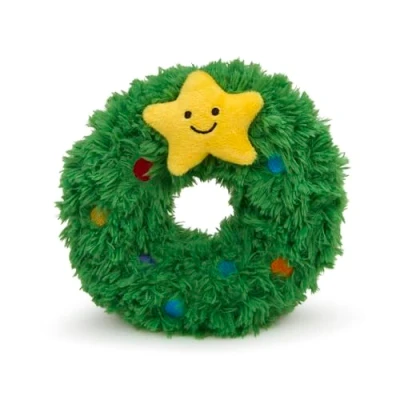 Image of Petface Remy Wreath Plush Christmas Dog Toy with Built In Squeaker