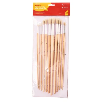 Image of Amtech S4146 12 Piece round tip art brush set