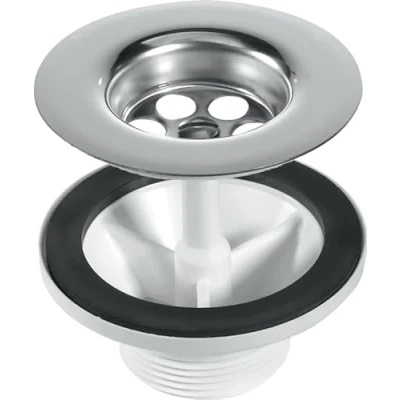 Image of McAlpine 1 1.5&quot; BSP Centre Pin Belfast Sink Waste BSW6CP2H