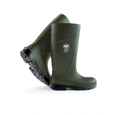 Image of Feather Light Safety Boots for Men and Women, Without Steel Toecap, Non Slip Sole, Agricultural Work Boots, impervious to Water, mud or detergents, Insulating Down 20 Degrees, Green, UK 6