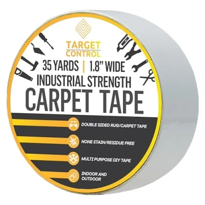 Image of Target Control 105ft Double Sided Carpet Tape, Rug Tape For Vinyl Flooring, Binding Edging Rugs, Gripper Carpeted Floor, To Gripper,