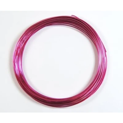 Image of celloexpress Aluminium Craft Wire 1mm x 10m (Diameter Length) HOT PINK