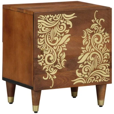 Image of vidaXL Bedside Cabinet 40x33x46 cm Solid Wood Mango