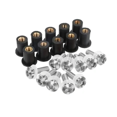 Image of ByoBLu 10pcs M5 5mm Windscreen Windshield Bolts Screw Kits Compatible with Africa Twin CRF1100L CRF1000L CRF 1100 1000 L Adventure ADV XRV750