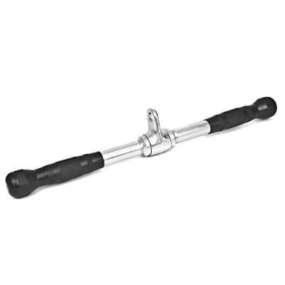 Image of KOMODO Revolving Straight Bar Gym Weight Machine Cable Attachment Rotating Tricep Bicep Lat