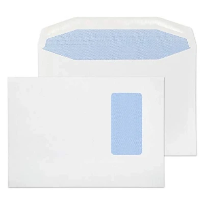 Image of Blake Purely Everyday C5 162 x 229 mm 90 gsm Gummed Mailer Portrait Window Envelopes (3805) White Pack of 500