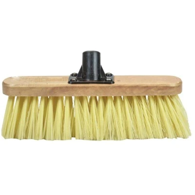 Image of Faithfull Soft Cream PVC Bristle Broom Head 300mm (12in) Threaded Socket FAIBRSOFT12R