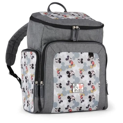 Image of Disney Baby Large Travel Diaper Backpack 16 inches Height Multi Functional Bag, Mickey Mouse Jartop, XL