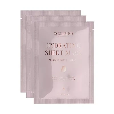 Image of Hydration Heroes Sheet Masks by Sculpted Aimee Includes 3 Moisturising, Earth Friendly, Vegan to Nourish Dehydrated Skin