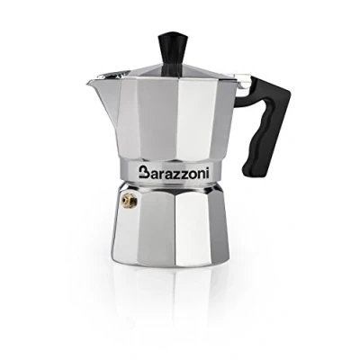 Image of Barazzoni The Aluminium Coffee Pot 9 Cups. Product Certified by Accademia Italiana Maestri del Caffè.
