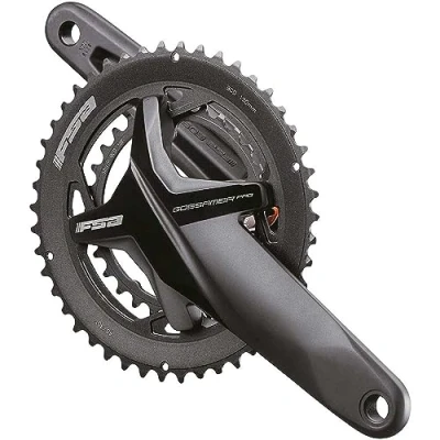 Image of FSA, Gossamer PRO BB386EVO bcd 120/90 34/50 172mm B1 Unisex Adult, Black Highly Polished Anodized, One Size