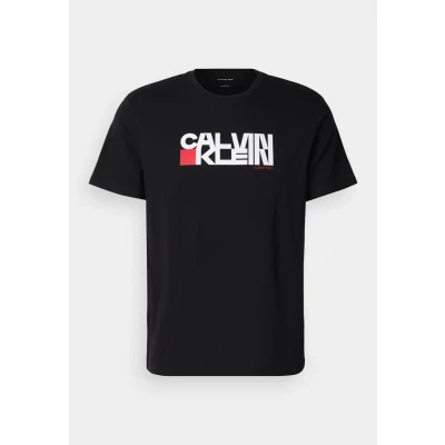 Image of Calvin Klein Jeans Redbox Graphic TEE Print Tshirt, Men&#039;s, Size: XL, Black