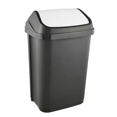 Image of keeeper Waste Bin with Swing Lid, 25 Litre, Swantje, Graphite Grey
