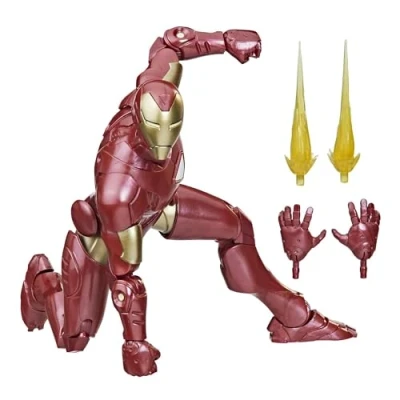 Image of Hasbro Marvel Legends Series: Iron Man (Extremis) Classic Comic Action Figure,15 cm,Multicolor,6 inch