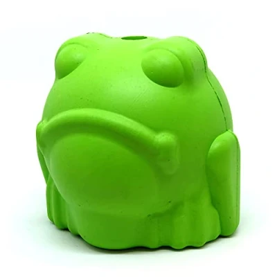 Image of SodaPup Mutts Kick Butt Bull Frog Toy Durable Chew Treat Dispenser Dog &amp; Puppy