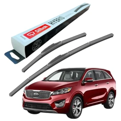 Image of Silbak Windscreen Wipers, fits for KIA SORENTO (02/2015 08/2020) Front Wiper Blades, 650mm/400mm