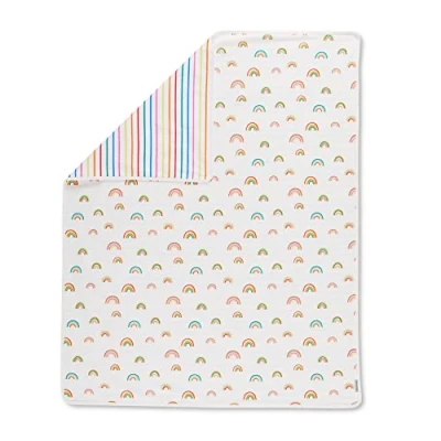 Image of Ickle Bubba Reversible Blanket Rainbow Dreams
