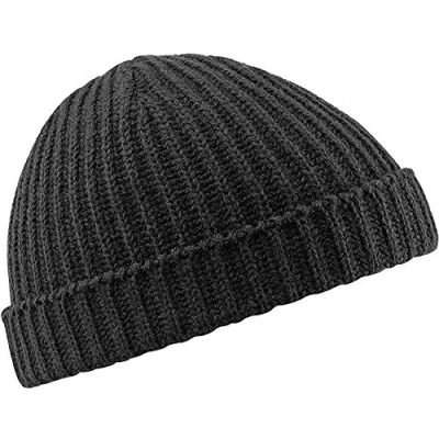 Image of Beechfield B460 Trawler Beanie Hat Baseball Cap, Black, One Size