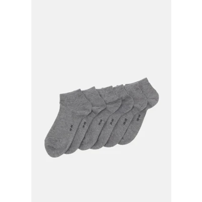 Image of Falke Happy 6PACK Sneaker Socks Everyday Casual Socks, Women&#039;s, Size: 5.5 7.5, Light grey